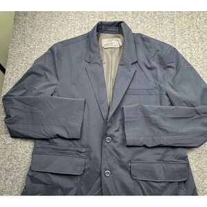 Eddie Bauer Blazer Men's Size 46 Blue Travel Stretch Blazer Jacket